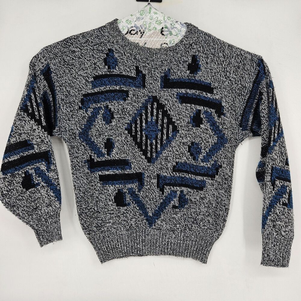 Vintage Chartwell Sweater Mens Extra Large Multicolor Geometric Casual‎ Acrylic